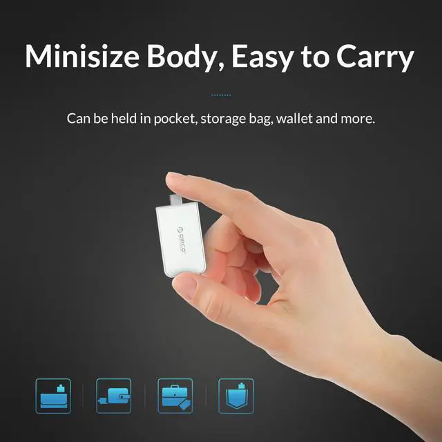 Alt view image 4 of 7 - ORICO USB C to HDMI-Compatible Adapter 4K60Hz USB 3.1 Type-C to HDMI-Compatible Converter  for Macbook, MacBook Pro, Chromebook Pixel, Samsung Galaxy S8/S8+/S9, Dell XPS 13 and More White