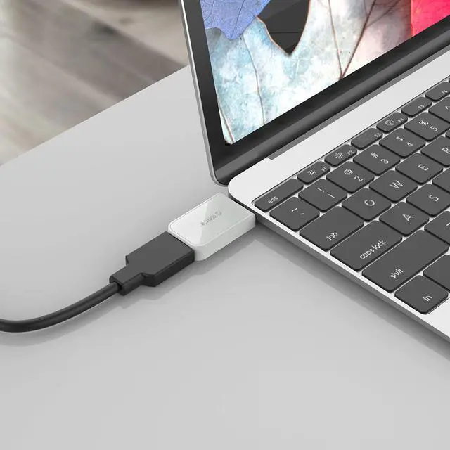 Alt view image 6 of 7 - ORICO USB C to HDMI-Compatible Adapter 4K60Hz USB 3.1 Type-C to HDMI-Compatible Converter  for Macbook, MacBook Pro, Chromebook Pixel, Samsung Galaxy S8/S8+/S9, Dell XPS 13 and More White