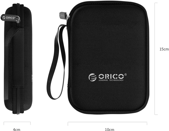 Alt view image 4 of 7 - ORICO PHB-25 Portable 2.5-Inch External Hard Drive Protect Bag Carrying Case Digital Storage Bag Travel Organizer Case For USB/Data Cable 2.5"Hard Disk PH-D1
