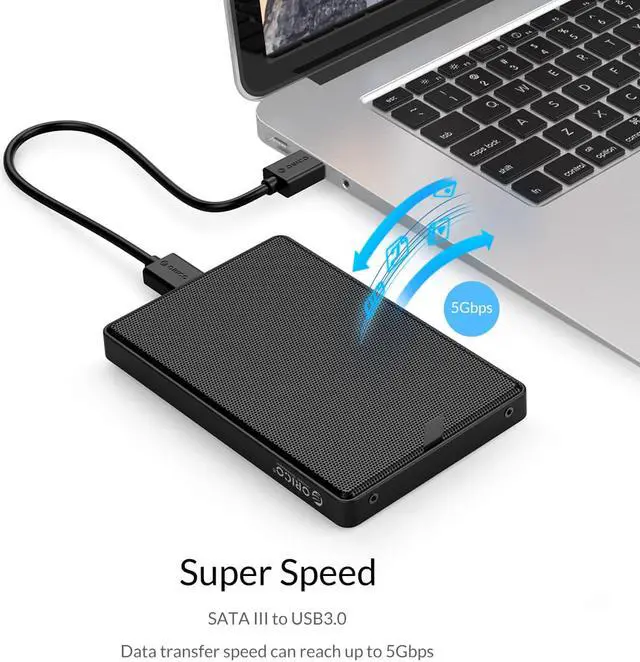 Alt view image 7 of 7 - ORICO 2.5 inch Full Mesh External Hard Drive Enclosure  Support UASP Protocol ( 4TB SSD and 2TB HDD)