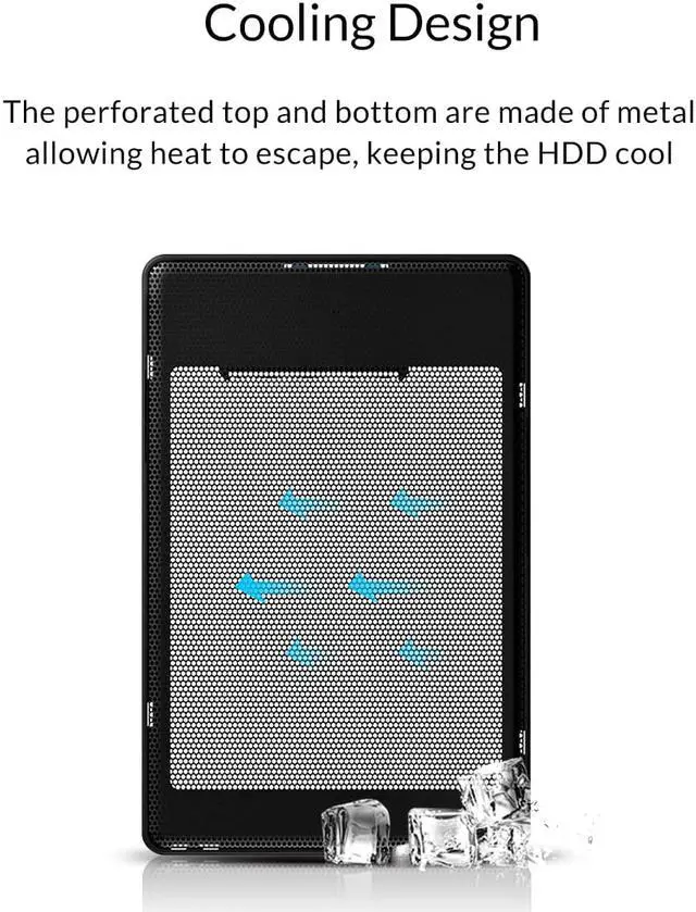 Alt view image 2 of 7 - ORICO 2.5 inch Full Mesh External Hard Drive Enclosure  Support UASP Protocol ( 4TB SSD and 2TB HDD)