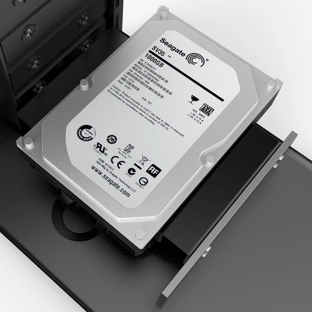 Alt view image 3 of 7 - ORICO Aluminum 2.5 " & 3.5 " SATA or IDE HDD or SSD to 5.25 Bracket 2.5 to 5.25 or 3.5 to 5.25 Hard Drive Bay Converter Mounting Bracket Adapter -Black (AC52535-1S-V1)