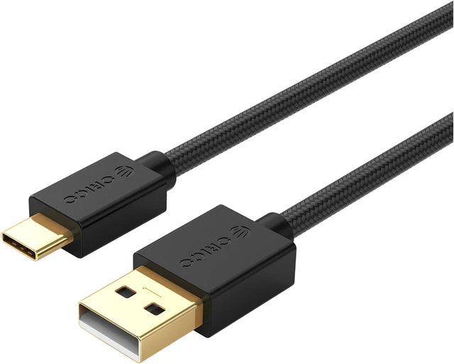 Main image of ORICO USB2.0 to USB 2.0 Male to Male Extension Cable - Black with Gold Plated Connectors 1.64ft-6.6ft 0.5m to 2m