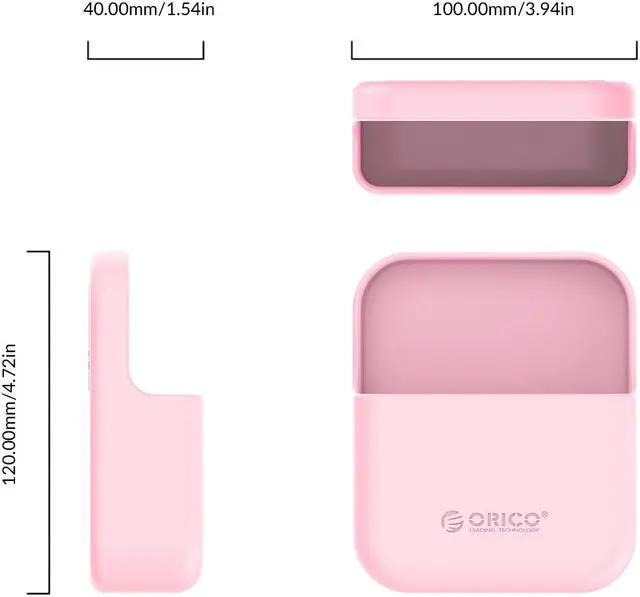 Alt view image 7 of 7 - ORICO Home Wall-mounted Silicone Storage Box Kitchen Holder Bathroom Shower Accessory Bedroom Organizer Box Storage Holder SG-W1