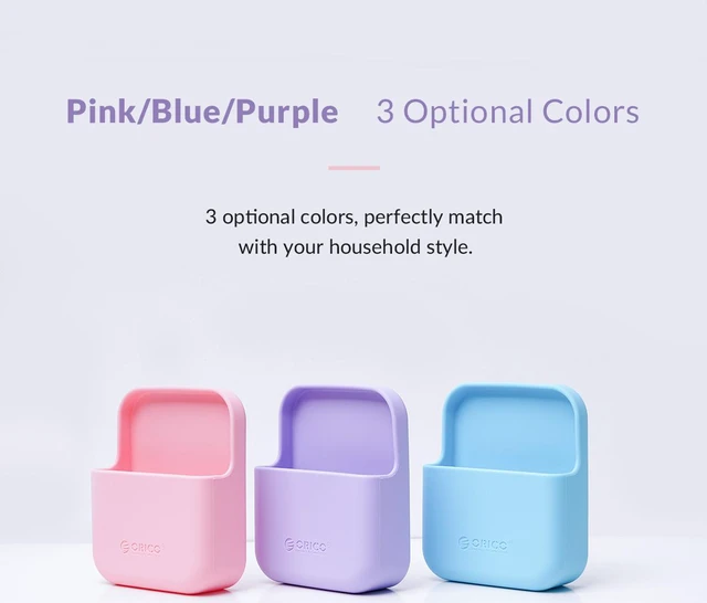 Alt view image 2 of 7 - ORICO Home Wall-mounted Silicone Storage Box Kitchen Holder Bathroom Shower Accessory Bedroom Organizer Box Storage Holder SG-W1