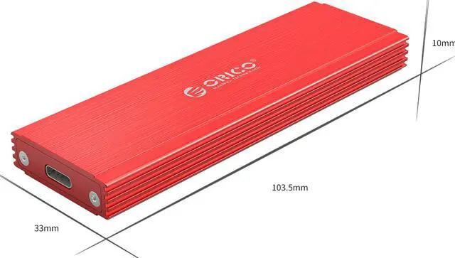 Alt view image 7 of 7 - ORICO Aluminium  Nvme M.2 SSD Enclosure 10Gbps USB C Hard Drive Enclosure Support UASP Trim & Smart Sleep Function With C to C Cable