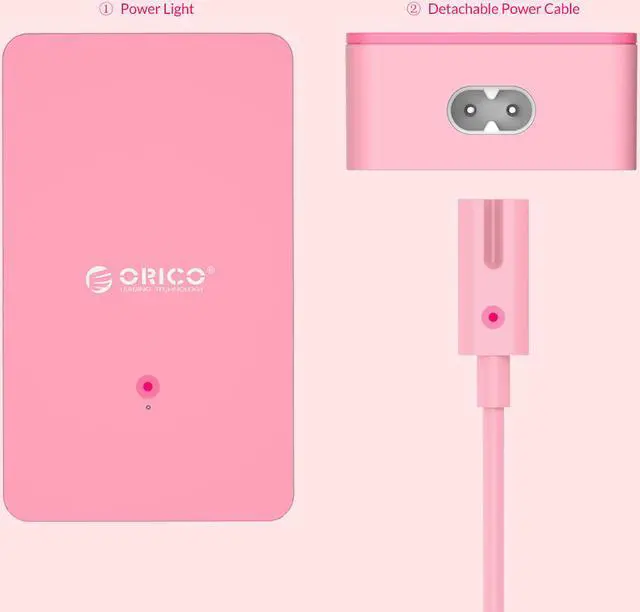 Alt view image 4 of 7 - ORICO Portable 4 Ports Desktop & Travel 5V2.4A USB Charger Family-Sized Desktop Charger for iPhone 7 / 6s / Plus, iPad Air 2 / mini 3, Galaxy S7 / S6 / S6 Edge / Edge+, Note 5 & More (CSE-4U-US)