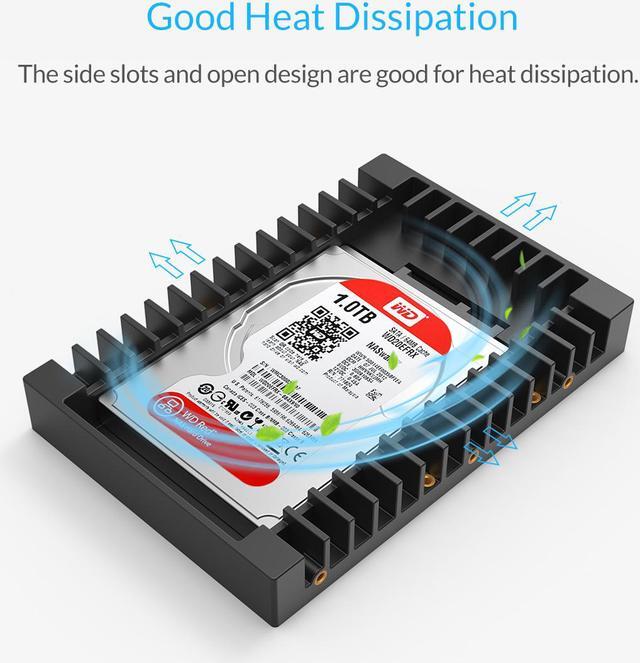 Alt view image 4 of 7 - ORICO Hard Drive Caddy 2.5inch to 3.5inch Support SATA 3.0 To USB 3.0 6Gbps Support 7 / 9.5 /12.5mm 2.5 inch SATA HDDs and SSDs (1125SS)