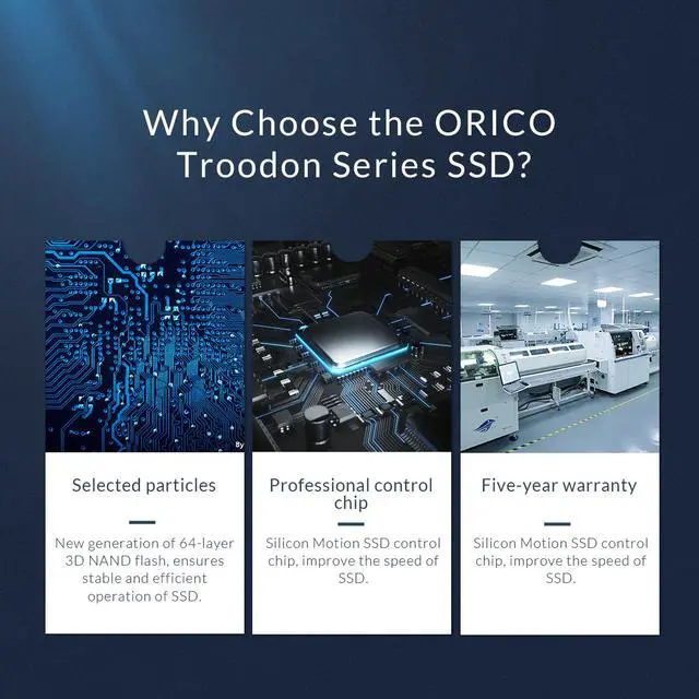 Alt view image 6 of 7 - ORICO M.2 2280 SATA3.0 128GB M.2 NGFF SSD 3D NAND TLC Internal Solid State Drive (SSD) for Desktop Notebook Standrad M.2 SATA 128GB SSD (N300)