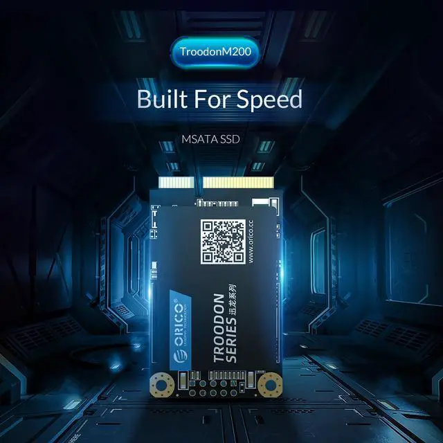 Alt view image 3 of 7 - ORICO mSATA 256GB SATA III 3D NAND Internal SSD TLC - mSATA3.0 6Gbps Internal Solid State Drive for Desktop Laptop  (M200)