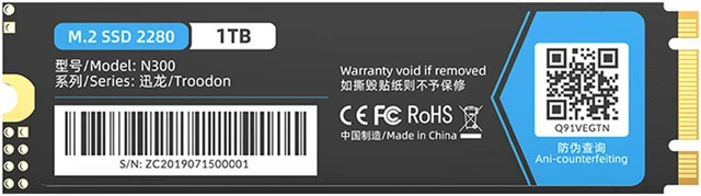 Alt view image 2 of 7 - ORICO M.2 2280 SATA3.0 1TB M.2 NGFF SSD 3D NAND TLC Internal Solid State Drive (SSD) for Desktop Notebook Standrad M.2 SATA SSD (N300)