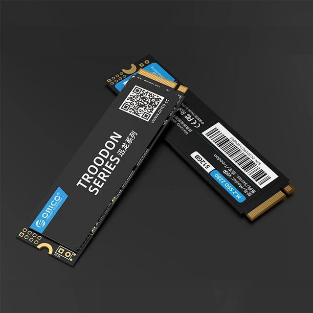 Alt view image 2 of 7 - ORICO M.2 NVMe SSD 1TB PCIe Gen3. X4, NVMe 1.3 64L 3D NAND QLC Internal Solid State Drive 2280 for Desktop Laptop (V500)