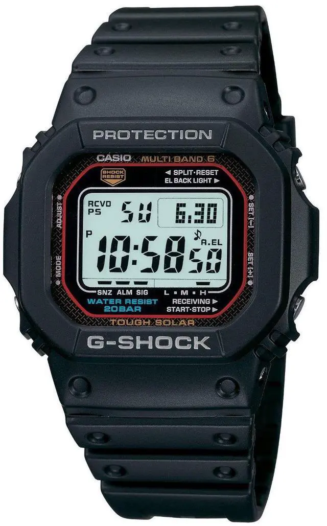 Alt view image 5 of 7 - Casio GWM5610-1 Black Resin G-Shock Digital Dial Multi Band Atomic Tough Solar
