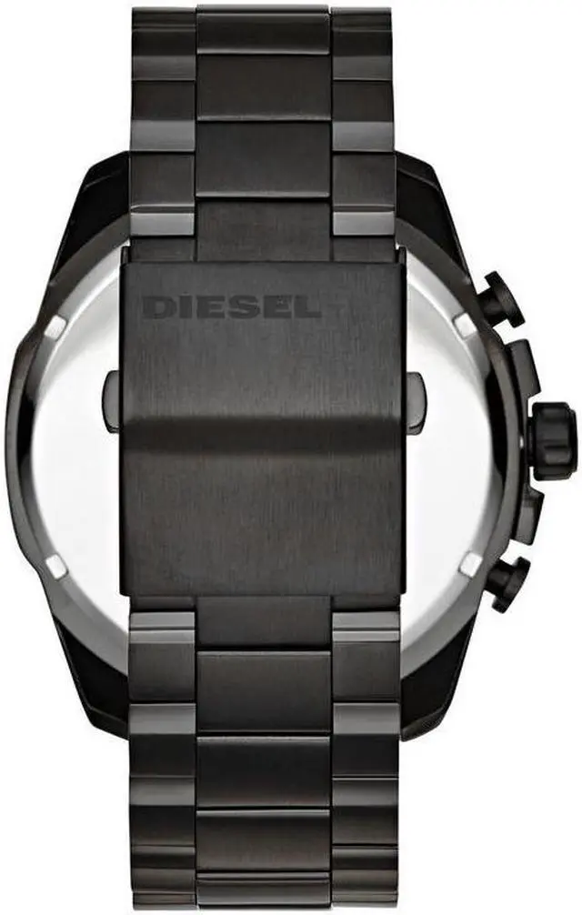 Alt view image 6 of 20 - Diesel DZ4318 Mega Chief Black Ion-plated Stainless Steel Mens Watch