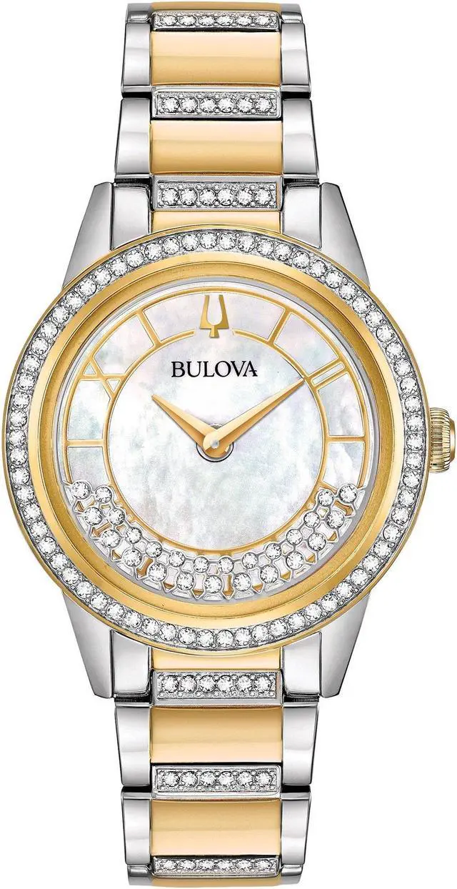 Main image of Bulova TurnStyle Ladies Gold Plated Stainless Steel Quartz Watch 98L245