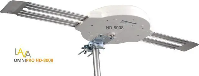 Alt view image 4 of 5 - LAVA HD-8008 Amplified Indoor/Outdoor OmniPro Antenna Digital HDTV UHF/VHF/FM