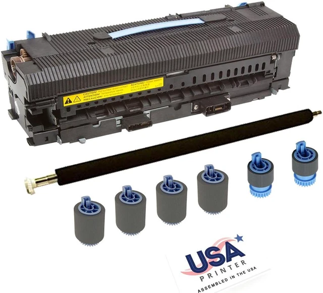 Main image of USA Printer C9152A-MTK-USA (C9152-67901) Maintenance Kit for HP LaserJet 9000 9040 9050 M9040 includes RG5-5750 Fuser, RF5-3319 Transfer Roller, & Tray 2-3 Roller Kit (110V)