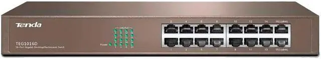 Alt view image 6 of 7 - Tenda TEG1016D Unmanaged 16-port Gigabit Ethernet Switch