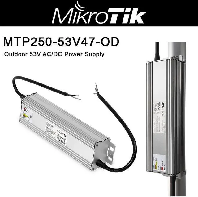 Main image of MikroTik MTP250-53V47-OD Outdoor 53V AC/DC power supply unit for MikroTik netPower