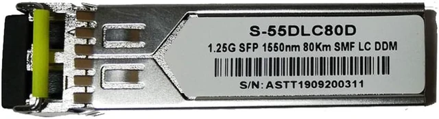 Alt view image 2 of 3 - Mikrotik S-55DLC80D 1.25G SFP 1550nm 80Km SMF LC DDM