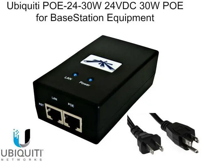 Main image of Ubiquiti POE-24-30W 24V DC 30W PoE for BaseStation Equipment