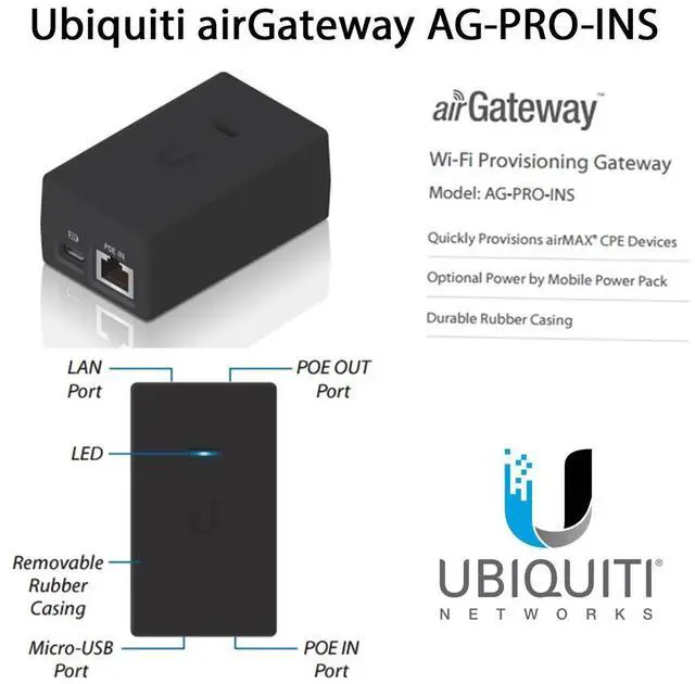 Alt view image 4 of 6 - Ubiquiti airGateway Installer Indoor AP (AG-PRO-INS-US)