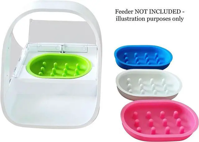 Alt view image 2 of 2 - Slow Feeder Bowl Compatible with Sureflap Surefeed Feeders - BPA Free & Dishwasher Safe Silicone Slow Feeder Bowl for Small & Med Breed, Non-Slip Puzzle Cat Food Bowl, Perfect for Fast Eaters green