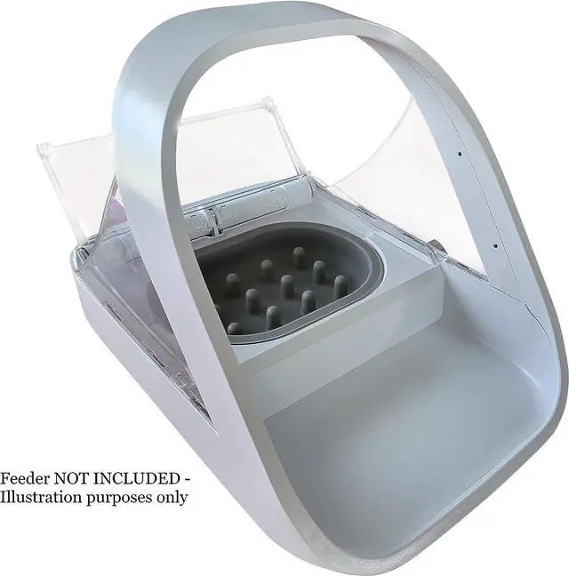 Alt view image 4 of 4 - Slow Feeder Bowl Compatible with Sureflap Surefeed Feeders - BPA Free & Dishwasher Safe Silicone Slow Feeder Bowl for Small & Med Breed, Non-Slip Puzzle Cat Food Bowl, Perfect for Fast Eaters gray
