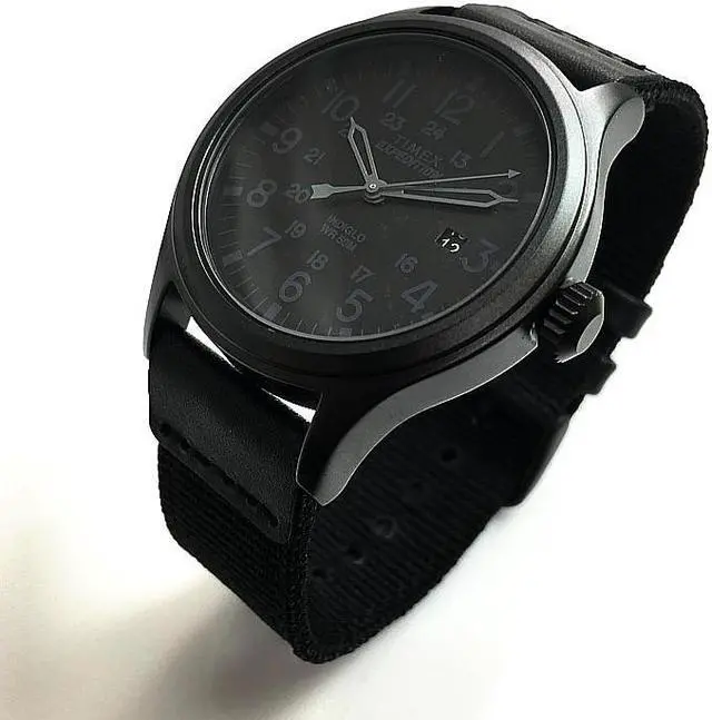 Alt view image 2 of 11 - Men's Timex Expedition Scout 20mm Leather Band Watch TW4B14200 TW4B142009J