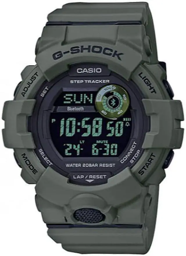 Main image of Casio GBD800UC3 G-Shock Power Trainer Resin Army Green Mens Watch