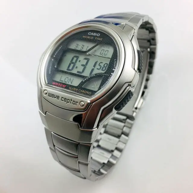 Alt view image 6 of 9 - CASIO WV58DA-1AV Atomic Digital Watch Silver