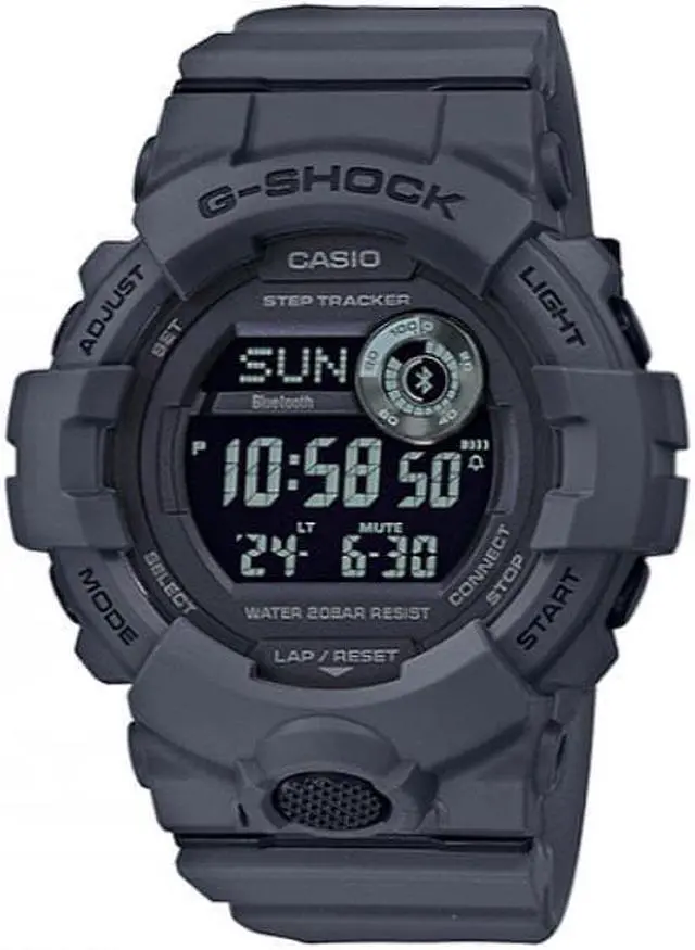 Main image of Casio G-Shock GBD-80UC Bluetooth Gray Military Style Watch GBD800UC-8