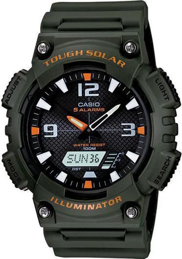 Alt view image 20 of 20 - CASIO AQS810W-3AV Ana Digi Solar Watch