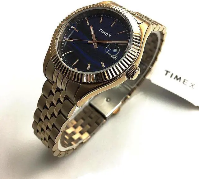 Alt view image 2 of 7 - Woman's Timex Waterbury Rose Gold Stainless Steel Bracelet Watch TW2T87300