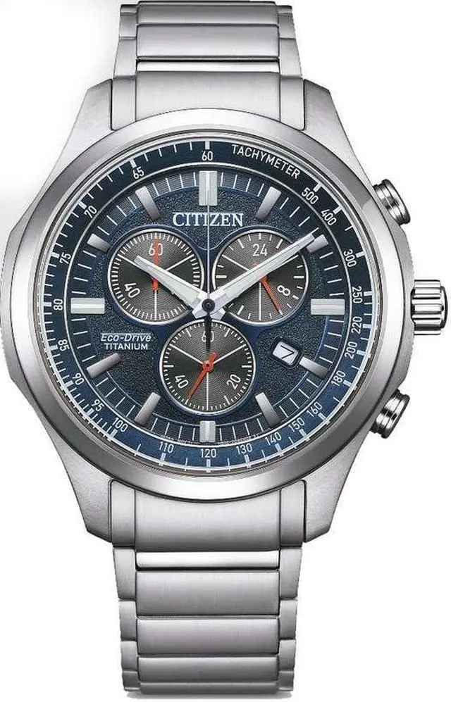 Main image of Men's Citizen Blue Dial Super Titanium Chronograph Watch AT2530-85L