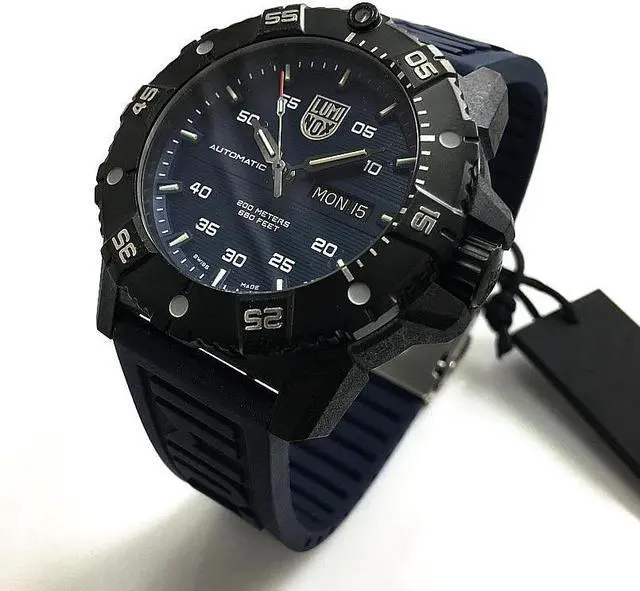 Alt view image 2 of 7 - Men's Luminox Carbon SEAL Automatic Swiss Made Dive Watch 3863
