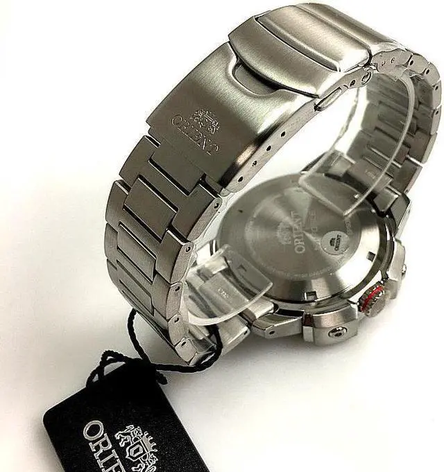 Alt view image 3 of 8 - Men's Orient M-Force ACON Diver's Automatic Orange Dial Watch RA-AC0N02Y10B