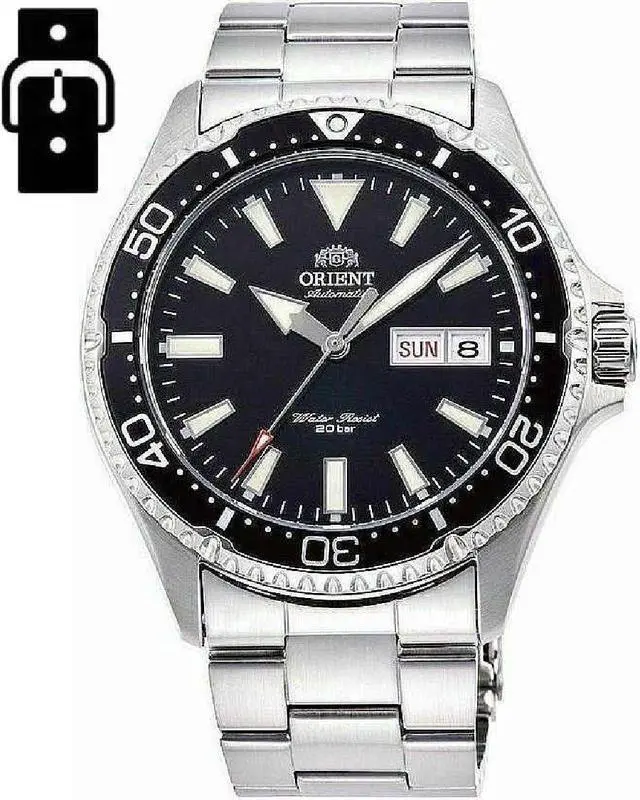 Main image of Men's Orient Kamasu Diver's Steel Automatic Watch RA-AA0001B19B
