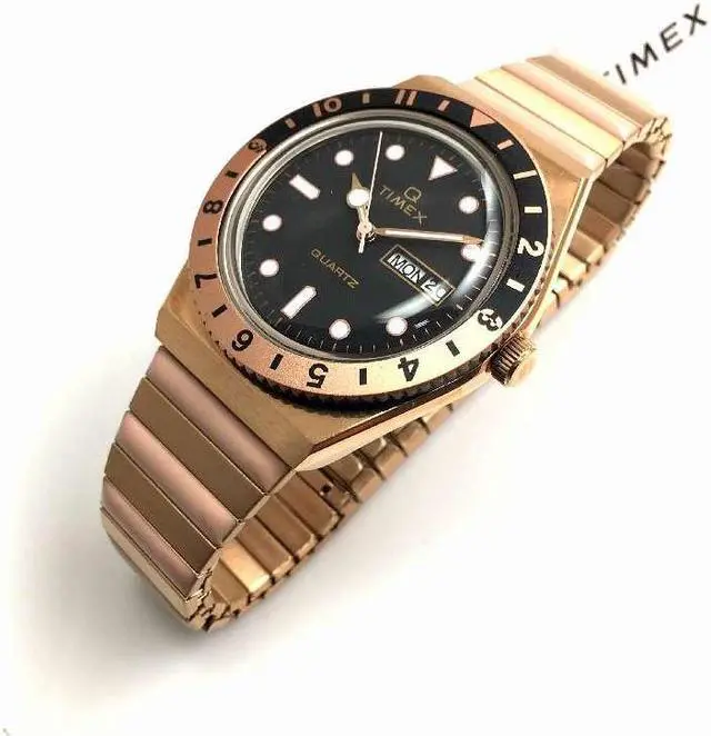 Alt view image 2 of 6 - Women's Timex Q Reissue Rose Gold Expansion Band Watch TW2U81400