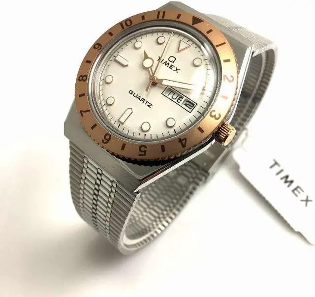 Alt view image 2 of 6 - Women's Timex Q Reissue Stainless Steel Band Watch TW2U95600