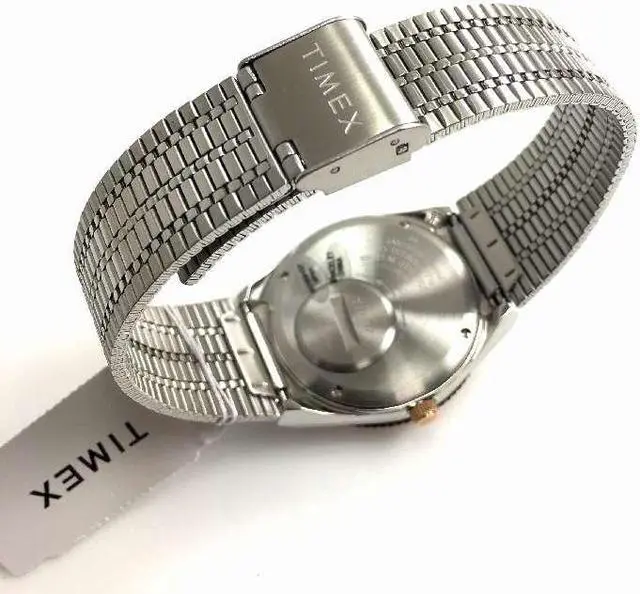 Alt view image 3 of 6 - Women's Timex Q Reissue Stainless Steel Band Watch TW2U95600