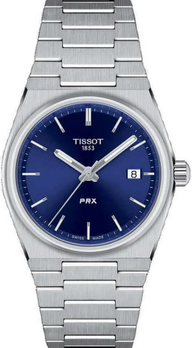 Main image of Women's Tissot 1853 PRX Elegant Swiss 35mm Blue Dial Watch T1372101104100