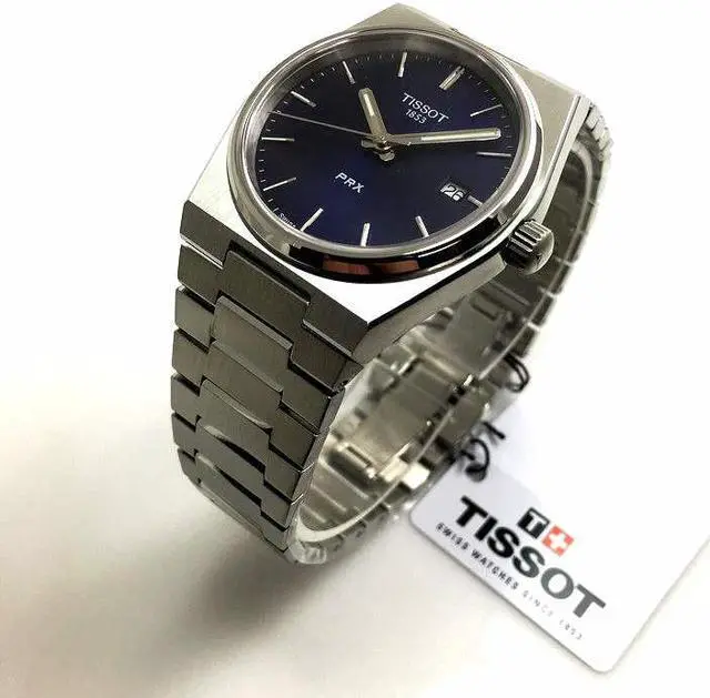 Alt view image 2 of 8 - Women's Tissot 1853 PRX Elegant Swiss 35mm Blue Dial Watch T1372101104100