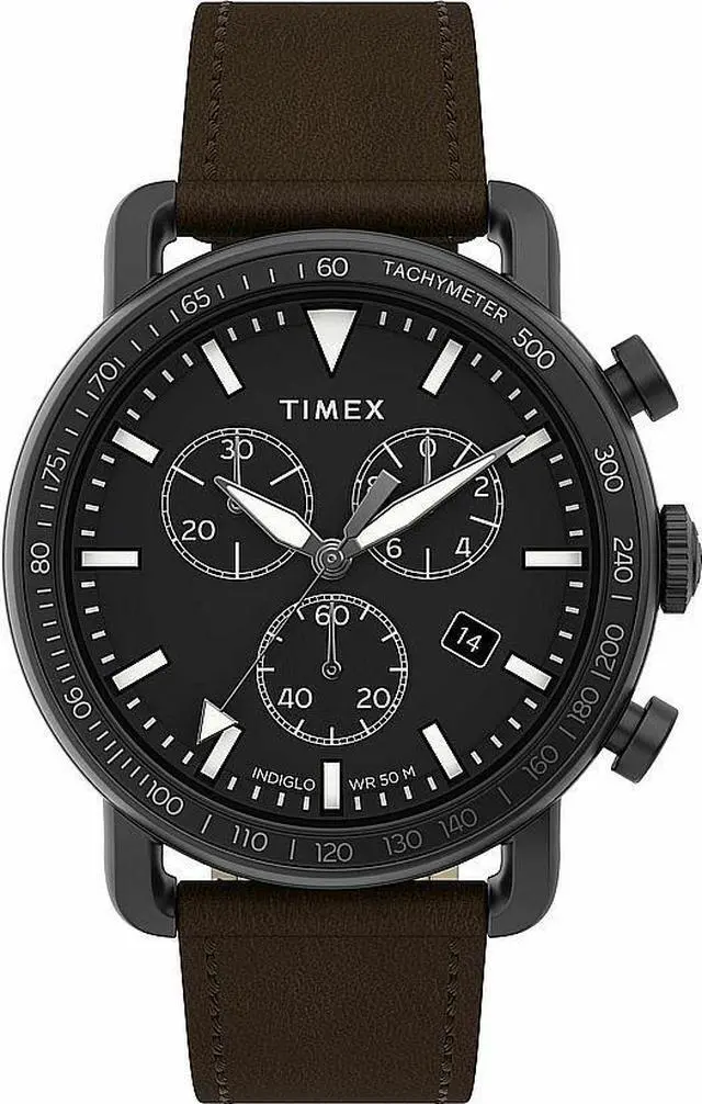Main image of Men's Timex Military Chronograph Gunmetal Tone Watch TW2U02100