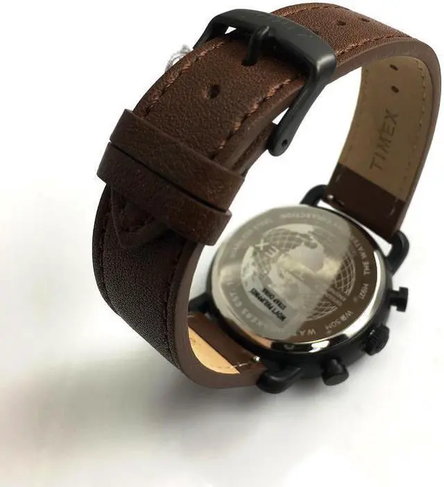 Alt view image 4 of 6 - Men's Timex Military Chronograph Gunmetal Tone Watch TW2U02100