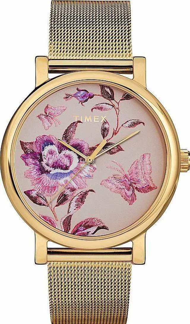 Main image of Women's Timex City Gold Tone Watch TW2U19400