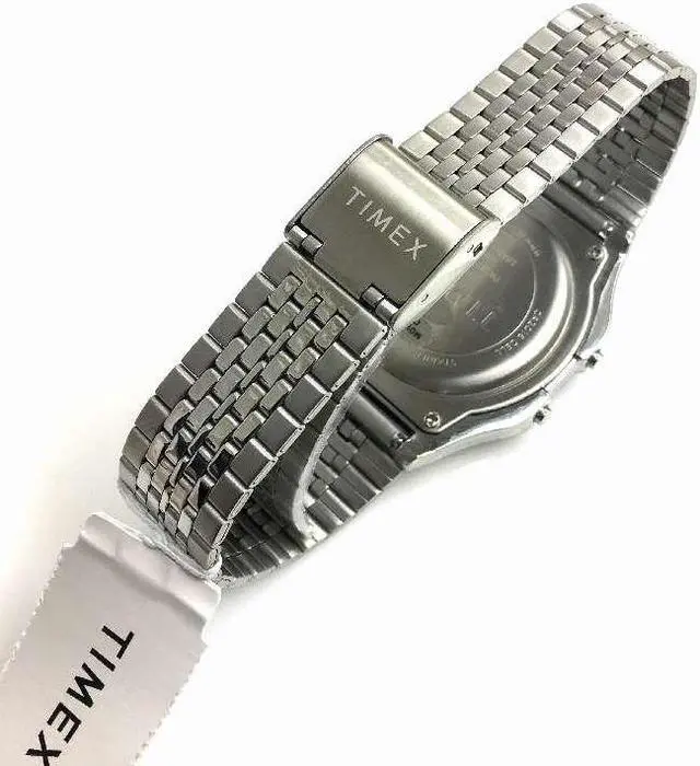 Alt view image 3 of 4 - Men's Timex T80 Digital Classic Silver 34mm Watch TW2R79300