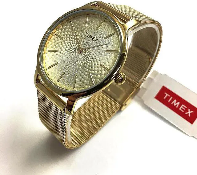 Alt view image 2 of 7 - Women's Timex Metropolitan 16mm Stainless steel Mesh Band Watch TW2R36100