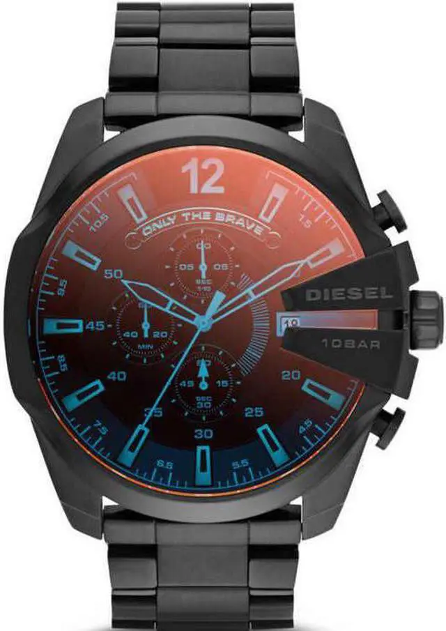 Alt view image 7 of 20 - Diesel DZ4318 Mega Chief Black Ion-plated Stainless Steel Mens Watch