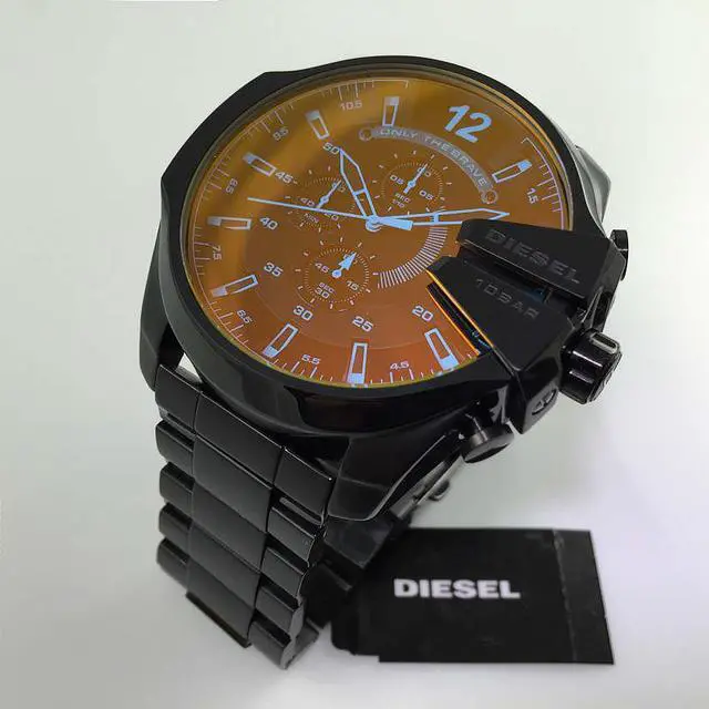 Alt view image 8 of 20 - Diesel DZ4318 Mega Chief Black Ion-plated Stainless Steel Mens Watch